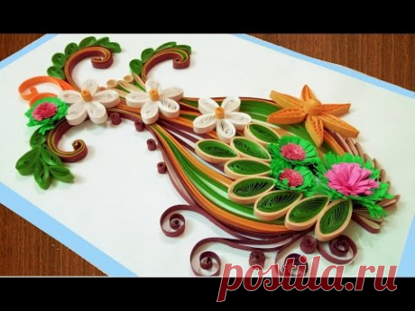 ☑️Quilling Card DIY Paper Quilling Birthday Greeting Card ⏭ Step by Step 🌹Paper Quilling Art🌹