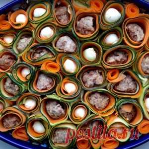 Запеканка с тефтелями, сыром и овощами - МирТесен