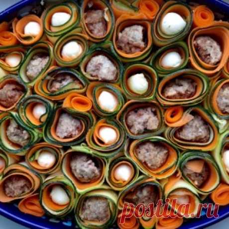 Запеканка с тефтелями, сыром и овощами - МирТесен
