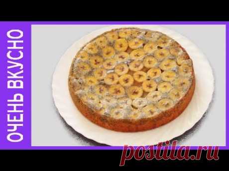 Шарлотка с бананами - пошаговый рецепт с фото на Повар.ру