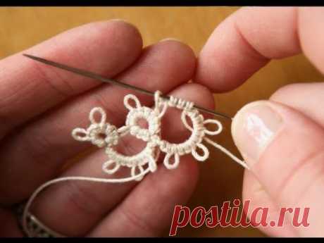 ▶ ▶ How to Tat a Ring, Chain, and Join Picots / фриволите / Pinme.ru / Людмила Гультяева