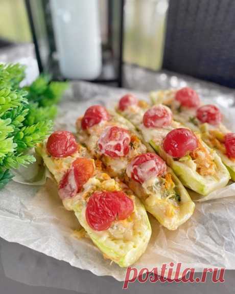 ​Лодочки из кабачков
