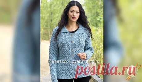 Кардиган фантазийным узором