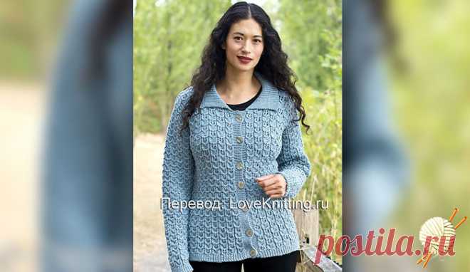Кардиган фантазийным узором