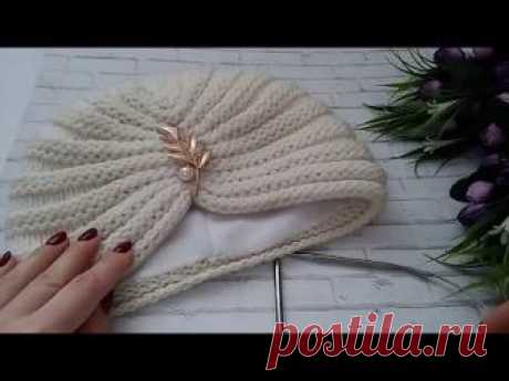 Самая лёгкая чалма спицами! Инстаграм kris_banina(личный), baniba_knitts (готовые работы)