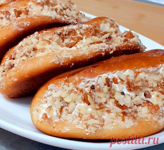 Вкуснейшие булочки»Лакомка» с самым простым кремом!