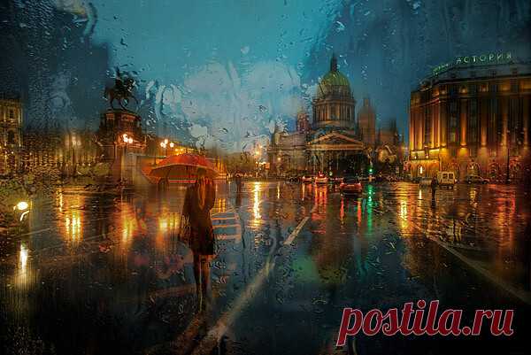 Фотограф из Санкт-Петербурга Эдуард Гордеев, большой любитель ненастной погоды и старинной архитектуры, создает совершенно уникальные фотографии, которые очень напоминают картины, написанные акварелью. 
 Серия 