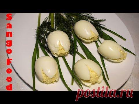 Фаршированные яйца. Вкуснейшая закуска «Белые Тюльпаны»