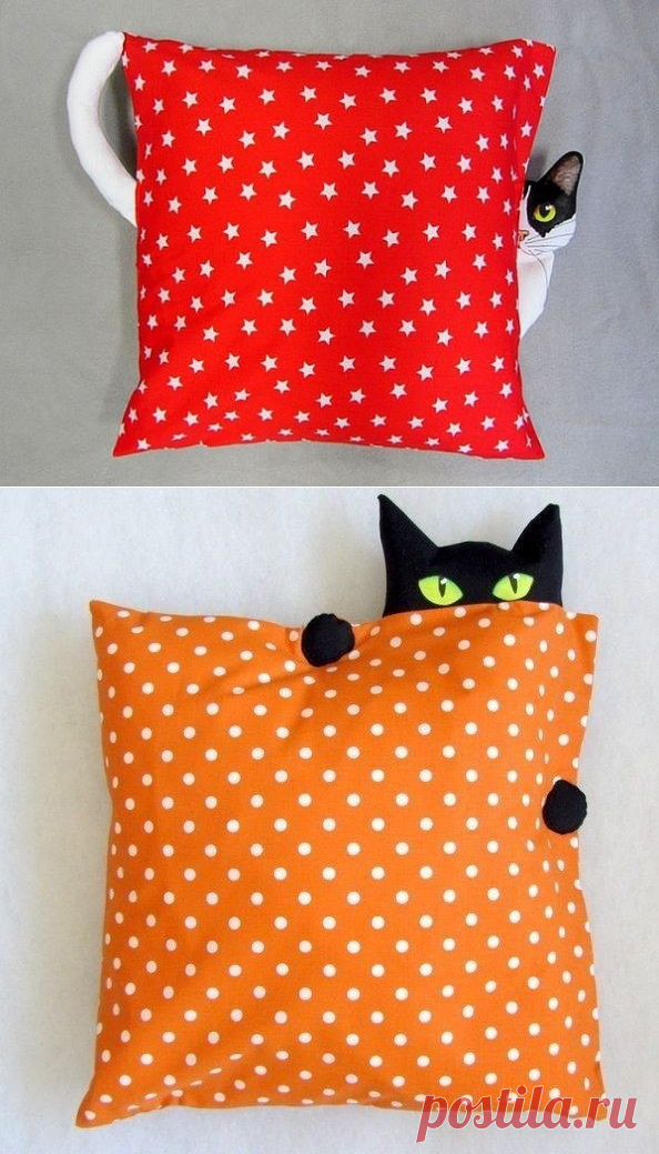 Оригинальные текстильные подушки