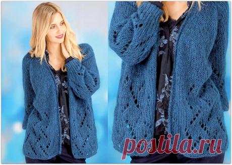Вяжем 7 кардиганов спицами — плетёнка из кос, ажур и стильные араны | Paradosik_Handmade | Яндекс Дзен
