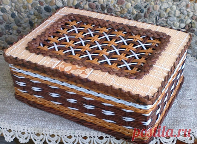 Крышка с цветным узором из трубочек — DIYIdeas
