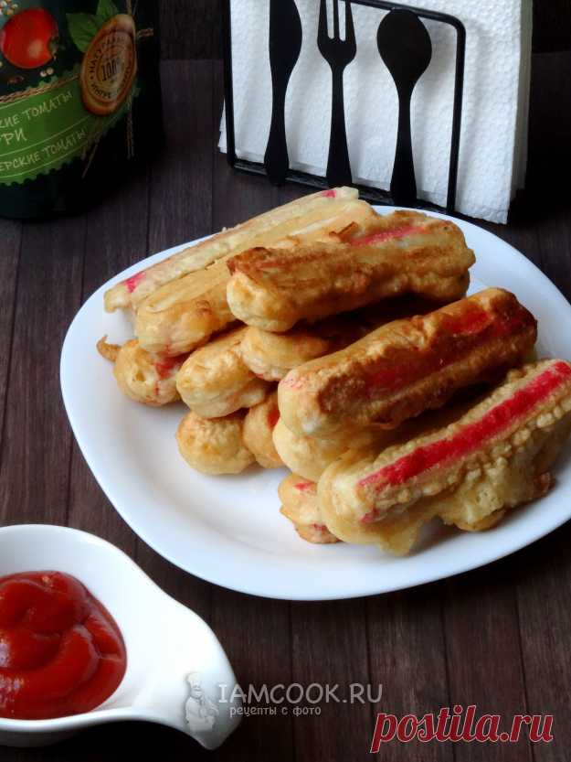 Крабовые палочки в пивном кляре — рецепт с фото пошагово