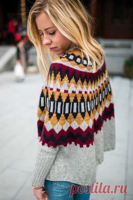 Потрясающий свитер пончо - Ninilchik Swoncho для любой фигуры - Knitting.Klubok.ru.com