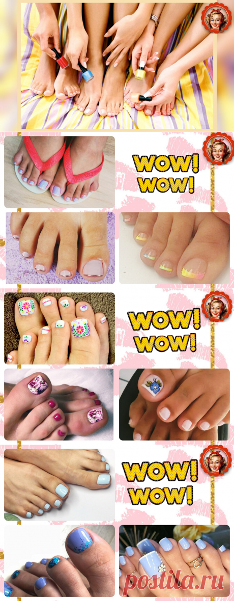 &quot;Красота на кончиках пальцев&quot;. Топ-3 модных летом 2020 варианта педикюра | Мисс Понитта | Яндекс Дзен