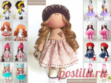 Fabric Interior Doll  Nursery Tilda Doll Textile Soft Doll | Etsy Hello, dear visitors! This is handmade cloth doll created by Master Olga K (Taraz, Kazakhstan). All dolls on the photo are mady by artist Olga K. You can find them in our shop searching by artist name. Here are all dolls of artist Olga K: