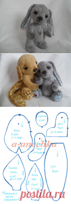 ЗАЮШКИНА ИЗБУШКА: Трусишка зайка серенький... и выкройка)))