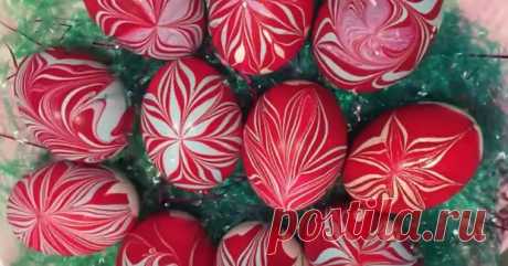 Красим пасхальные яйца великолепной, но простой техникой Грэйс-Эбру - Идеи для жизни - медиаплатформа МирТесен