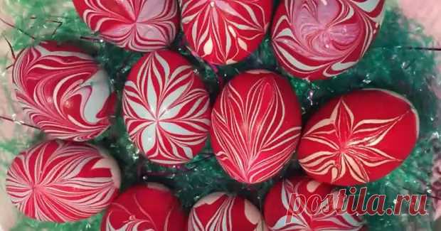 Красим пасхальные яйца великолепной, но простой техникой Грэйс-Эбру - Идеи для жизни - медиаплатформа МирТесен