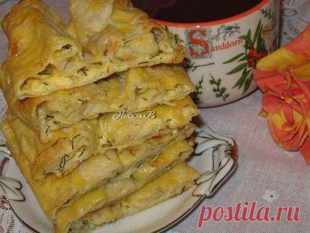 Лепешки из лаваша с сыром и укропом к завтраку. Автор: Наталья Васильева