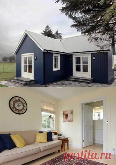 Можно ли обустроить дом на 40 квадратных метрах и сделать его комфортным для жизни? А вот, посмотрите сами!