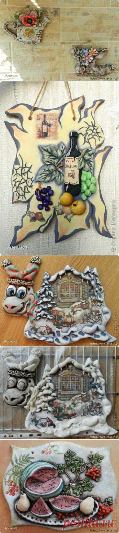 Позитивные мультяшные ПАННО из соленого теста. Мастер-классы