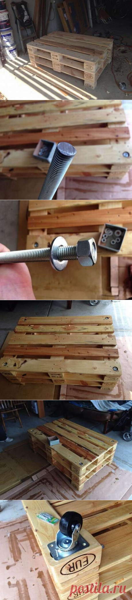 Стол из поддонов пошагово