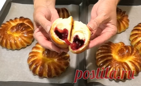 БУЛОЧКИ - УЛИТКИ с вишней /Cherry Buns