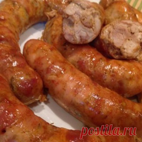 Куриные колбаски, готовим дома
