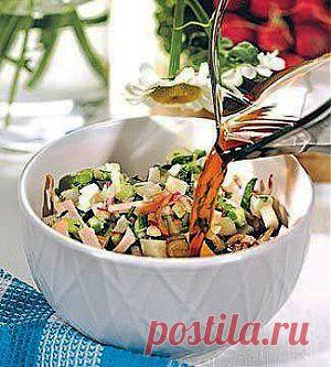 Окрошка куриная.