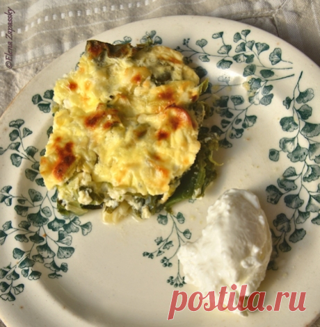 ГРАТЕН СО ШПИНАТОМ И КАПУСТОЙ КАЛЕ