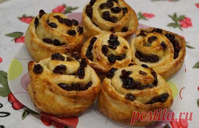 Булочки «Челси» с изюмом — ДОМАШНИЕ