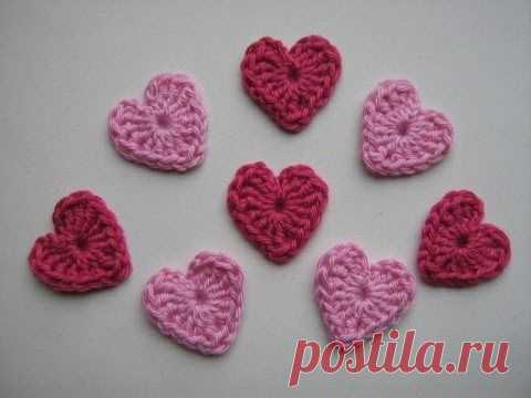 heart# Маленькие сердечки крючком.Сердечко из пряжи+как связать сердечко — Яндекс.Видео