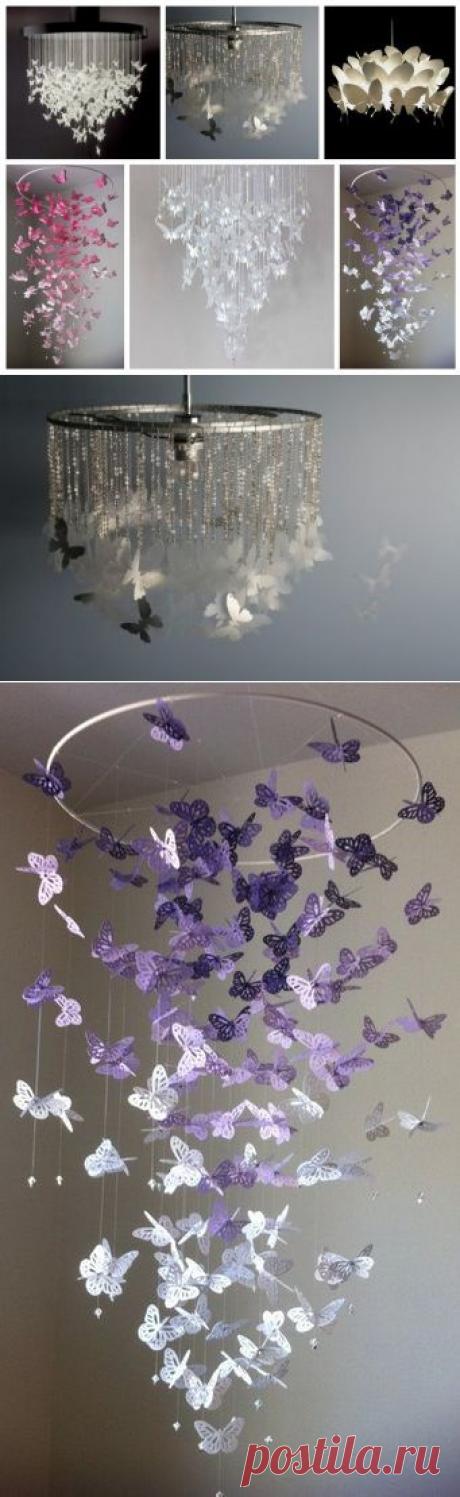 Шикарные люстры с бабочками. Делаем сами | Наш дом