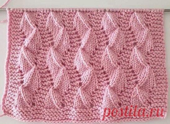 ОБЪЁМНЫЙ КРАСИВЫЙ УЗОР СПИЦАМИ