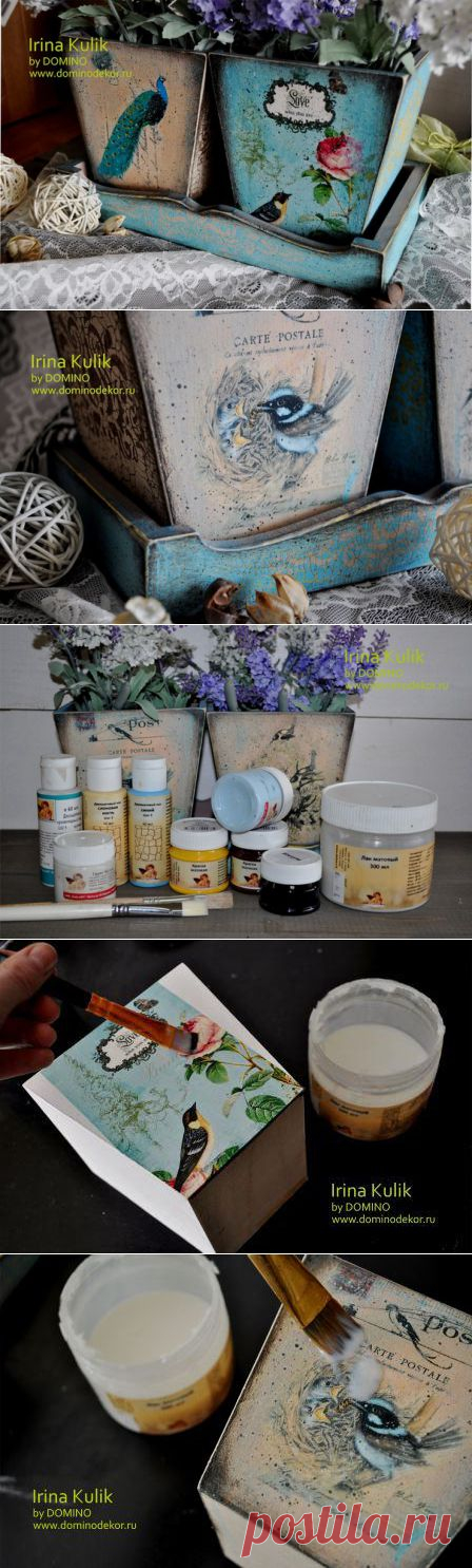 Авторский мастер-класс - Кашпо "Птицы"..