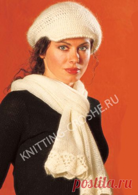 береты вязанные крючком со схемами