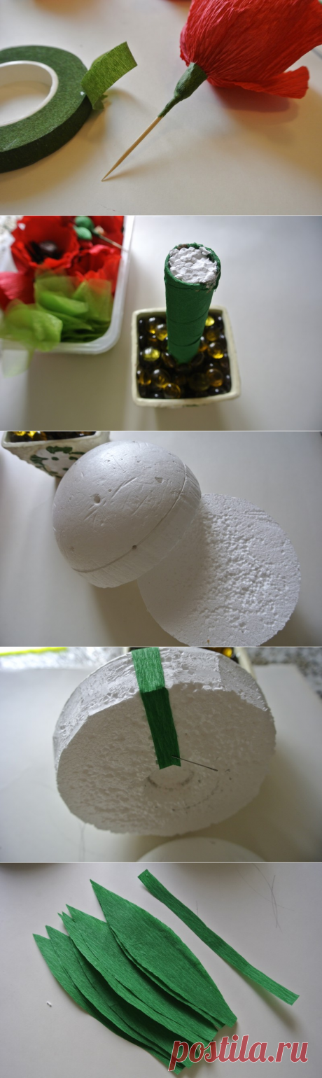 Маковое дерево из конфет