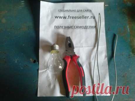 Мини-ваза из сгоревшей лампочки