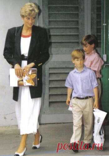 Princess Diana, Prince William and Prince Harry