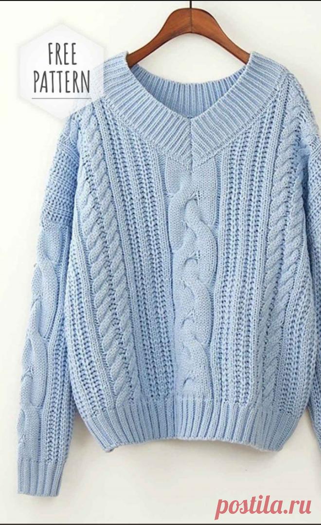 Knitted Blouse Free Pattern