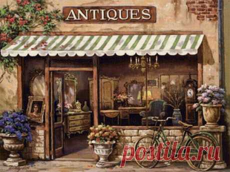 Схема вышивки «ANTIQUES» - Вышивка крестом