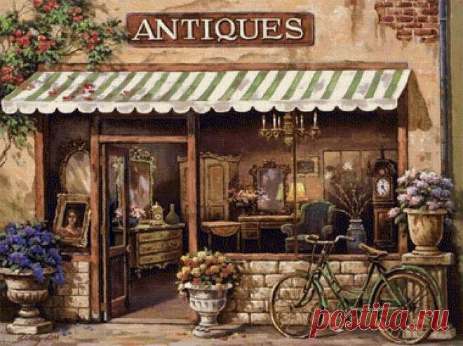 Схема вышивки «ANTIQUES» - Вышивка крестом