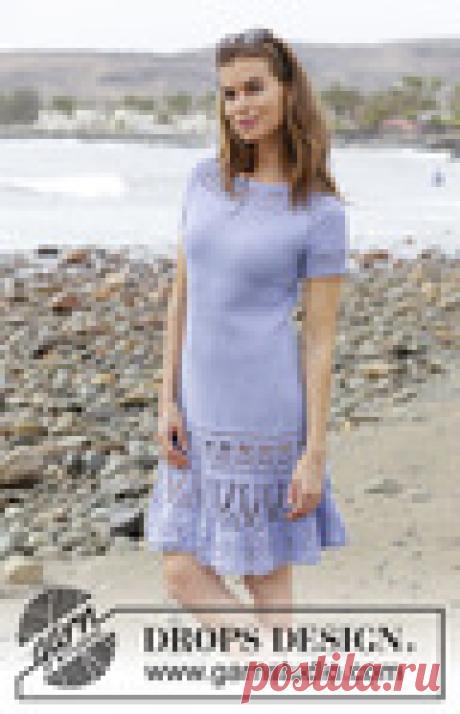 Нежное вязаное платье "Королева Острова" от Дропс Дизайн.