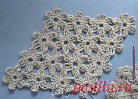 Безотрывное вязание цветочных мотивов | Crochet by Ellej | Вязание крючком от Елены Кожухарь
