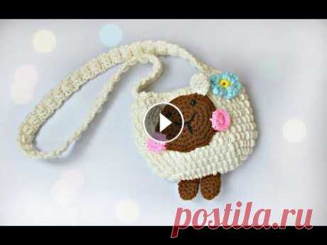 Сумочка крючком - овечка (часть 2)/Crochet bag (part 2) Сумочка крючком - овечка (часть 2)/Crochet bag (part 2)...