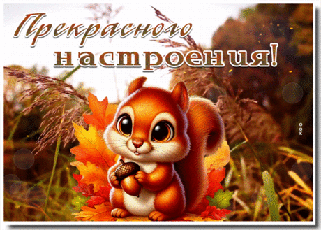 Уникальная гиф-открытка, прекрасного тебе настроения