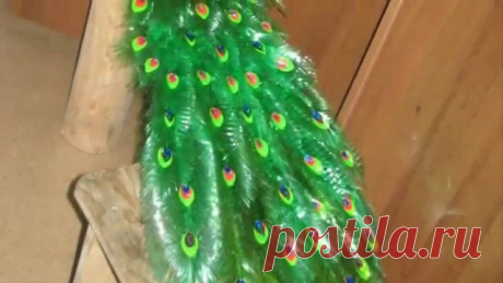 КРАСОТИЩА!!ПАВЛИН ИЗ ПЛАСТИКОВЫХ БУТЫЛОК СВОИМИ РУКАМИ! — Копилочка полезных советов