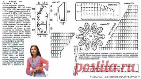 КОФТОЧКА ФИЛЕЙКА КРЮЧКОМ.