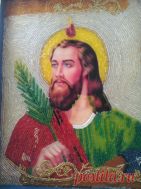 SAN JUDAS TADEO
Imagen decorada con chaquiras