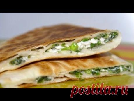 Как приготовить лаваш с творогом на гриле. | How to prepare pita bread with cheese on the grill. - YouTube